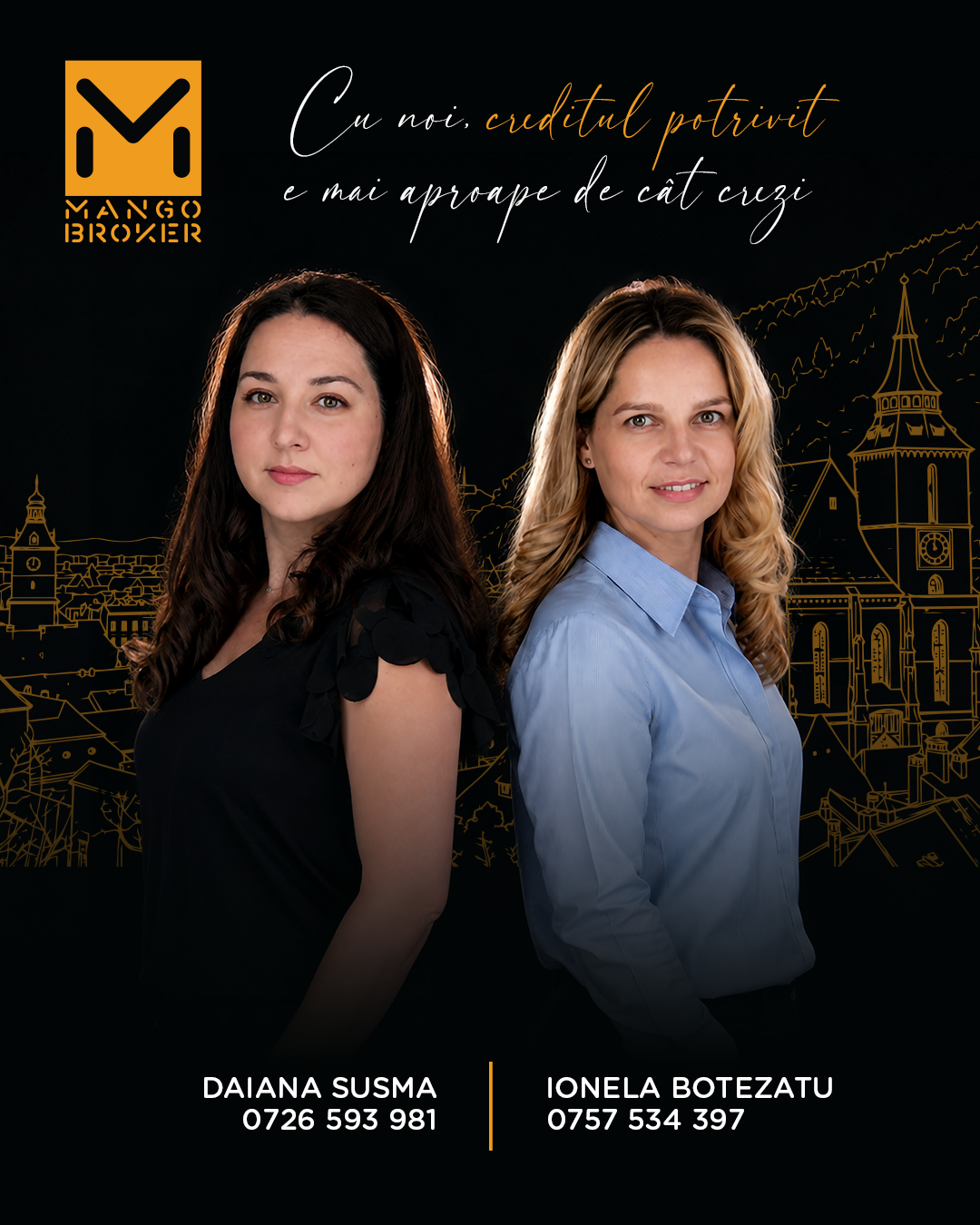 Daiana Susma și Ionela Botezatu, echipa Mango Broker Brașov